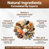 WuffWell Turkey Tail Mushrooms for Dogs – Mushroom Supplement for Dogs Immune Support – Aids Lumps & Bumps – Mushroom Powder for Dog – Vet-Recommended – Dog Mushrooms Powder – Made in USA - 140ct