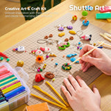 Shuttle Art Polymer Paste, 50 Colours of Modelling Clay with Modelling Tools Accessories, DIY Clay Kit Oven Bake, Non-Toxic for Children