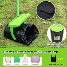 Load image into Gallery viewer, MXF Pooper Scooper Swivel Bin &amp; Rake Kit with 20 Waste Bags, 36.6" Long Handle Adjustable Portable Non-Breakable Dog Pooper Scooper for Large Medium Small Dogs, Poop Scooper for Lawn Yard Dog Kennel
