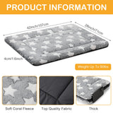 VitalCozy 4 Pcs Dog Crate Pads, Ultra Soft Warm Washable Anti-Slip Kennel Bed Mat for Pets, Reversible, Replaceable, Cozy Cage Liner for Small Medium Large Dogs and Cats(28 x 42 x 1.6 Inch,Gray)