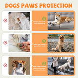 TEWIWAP Dog Shoes for Large Small Medium Dogs, Breathable Dog Booties for Outdoor Walking Hiking Anti-Slip Dog Boots Paw Protectors with Reflective Straps for Hardwood Floor Winter Snow Size 4