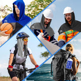 CSITE Cooling Hoodie Towels for Neck and Face, UPF 50 Sun Protection & Instant Cooling, Ice Towels for Hot Weather, Soft Breathable Towel for Sport, Work Out, Gym, Camping & More Activities