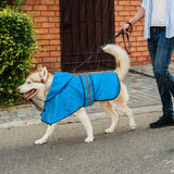 Domagiker Waterproof Dog Raincoats - Hooded Raincoats for Dogs, Adjustable Reflective Dog Rain Coat, Windproof Dog Rain Jacket Pet Rain Slicker Poncho for Small, Medium, Large Dogs (Small, Blue)