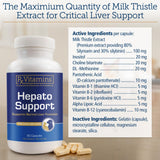 Rx Vitamins Hepato Support for Dogs & Cats - Liver Support Supplement with Milk Thistle - Boosts Liver Detox for Senior Pets - 90 ct