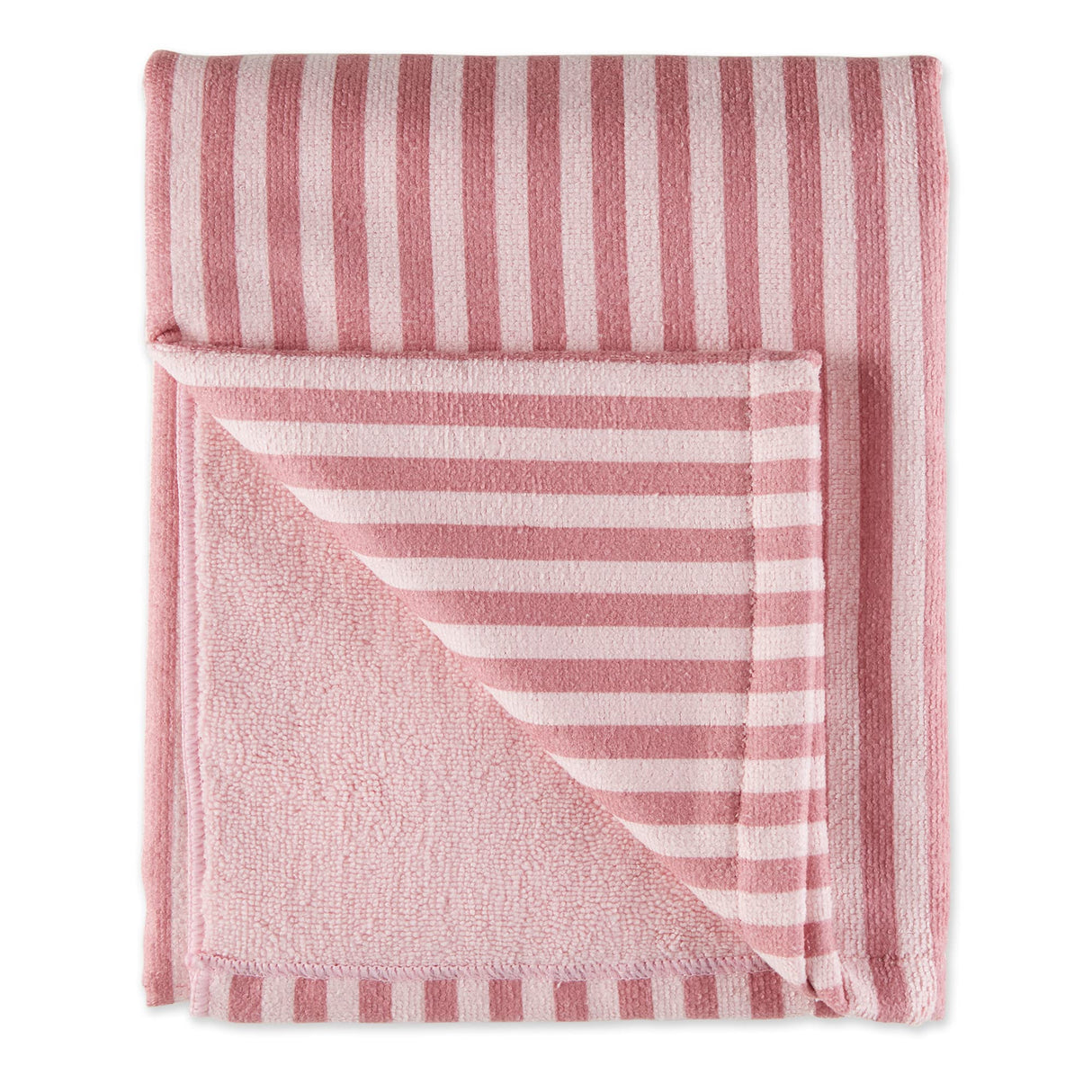 Bone Dry Pet Grooming Microfiber Towel, Striped Collection, X-Large, 41x23.5", Rose