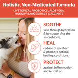 SKOUT'S HONOR Probiotic Hot Spot Hydrogel - Natural Hot Spot Treatment, Soothes and Heals Wounds, Burns, and Irritated Skin, Safe for All Skin Types, 4oz