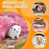 CHICAUP 8PCS Soft Guinea Pig Bedding Blankets Washable Small Animal Fleece Cage Liners Reusable Pet Pee Pad Sleep Mat Pad Cover for Hamster Chinchilla Rabbit Hedgehog Dog Cat Essentials (16×24 Inch)