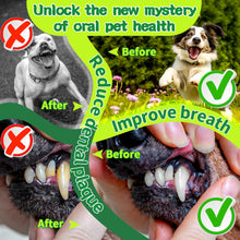Load image into Gallery viewer, Dog Dental Powder, Dog Teeth Cleaning Powder, Targets Tartar &amp; Reduces Plaque &amp; Bad Breath - Teeth Cleaning Made Easy Eliminate - Meat-Flavored Formulated
