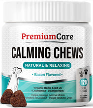 Load image into Gallery viewer, PREMIUM CARE Calming Chews for Dogs, Made in USA - Helps with Dog Anxiety, Separation, Barking, Stress Relief, Thunderstorms and More, 9.3 oz (264g), 120 Count

