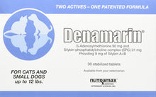 Load image into Gallery viewer, Nutramax Laboratories Denamarin Liver Health Supplement for Small Dogs and Cats - With S-Adenosylmethionine (SAMe) and Silybin, 30 Tablets
