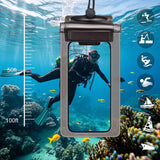 XHDMY 4 Pack Waterproof Fanny Pack with Waist Strap Waterproof Phone Pouch Dry Bag for Kayaking Pool Swimming Boating Beach Fishing Travel Diving Surfing (Hawaii, 2 Fanny Pack + 2 Pouch Bag)