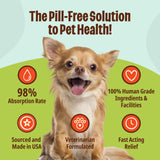 Licks Pill Free Zen Small Breed Dog Calming Aid - Zen Calming Aid Supplements for Aggressive Behavior & Nervousness - Dog & Puppy Treats for Stress Relief & Health - Gel Packets - 30 Use