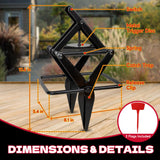 Mole Traps 2 Pack, Scissor Mole Trap that Kill Best，Mole Traps for Lawns Ground，Easy Step Mole Trap，Black Coated