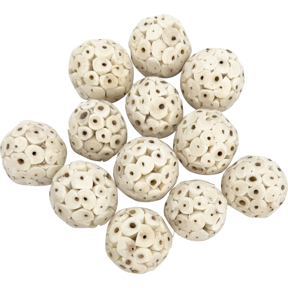 5124 Mini Sola Balls Pk18 - Handcrafted Soft sola Wood Bird Foraging Foot Toys, Small Size chewable Balls, Lightweight, Conditions Beaks and feet, Delightful for Small Size Pet Birds
