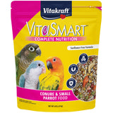 Vitakraft VitaSmart Conure Small Parrot Food 4 Pound Bag Premium Bird Food Mix with Real Vegetables Fruits Grains and Seeds Provides Wholesome Daily Nutrition and Variety for Conures & Small Parrots