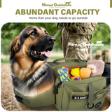 Himal Outdoors Dog Backpack & Saddle Bag, Tactical Hiking Backpack for Large Dogs with Side Pockets & Adjustable Strap