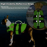 Doglay Dog Life Jacket Neoprene, High Buoyancy Dog Harness Life Vest for Swimming and Boating, Adjustable Swim Vest with Rescue Handle for Small Medium Large Dogs