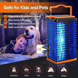Solar & Electric Mosquito Zappers with Reading Lamps, 4200V Insect Killers for Indoor Outdoor Home Backyard Patio Camping