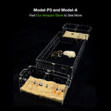 GuineaLoft™ Acrylic Cage (Model-P3) - Small 2x1 ft Enclosed w/Lid & Bottom for Hamsters, Rats, Mice, Gerbils, Also Works for a Single Guinea Pig, or as a Transport Cage