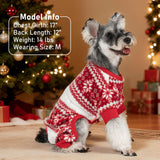 KYEESE Dog Christmas Pajamas, Holiday Dog Pajamas for Small Dogs with Snowflake Pattern, Warm Fleece Cat Onesie Cozy Christmas Outfit for Puppy Kitten Xmas Sweater Pet Jumpsuit, Small