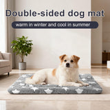 pobopobo Dog Bed Mat, Reversible Crate Pads for Small/Medium/Large Dogs & Cats Sleeping, Portable & Soft, Dog Beds Crate Pad M(30"*20"*1.5")