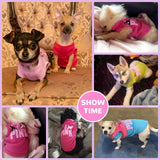 TENGZHI 4 Pack Dog Shirt Vest Soft Lightweight Puppy Tshirt Cute Pink Dog Printed Small Pet Clothes Summer Sleeveless Yorkie Chihuahua Teacup Clothes for Small Dogs Cats Girl Boy