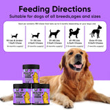 Omega 3 Fish Oil Chews for Dogs – Skin & Coat Supplement for Dog Allergy Chews- Anti Itch for Dogs - Soothes Itchy Skin & Shedding with Salmon - EPA & DHA - Chicken Flavor - 180 Chews for Daily Care