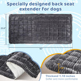 Abdtech Backseat Dog Bed Mat for Car: 23.6" x 52" Non-Slip Dog Bed for Back Seat - Soft and Comfortable Dogs Blanket - Washable Travel Pet Mat Seat Protector Fit for Back Seat Cover, Grey
