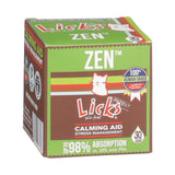 Licks Pill-Free Zen Cat Calming - Natural Calming Aid for Aggressive Behavior & Nervousness - Cat Treats for Stress Relief & Health - Gel Packets - 30 Use
