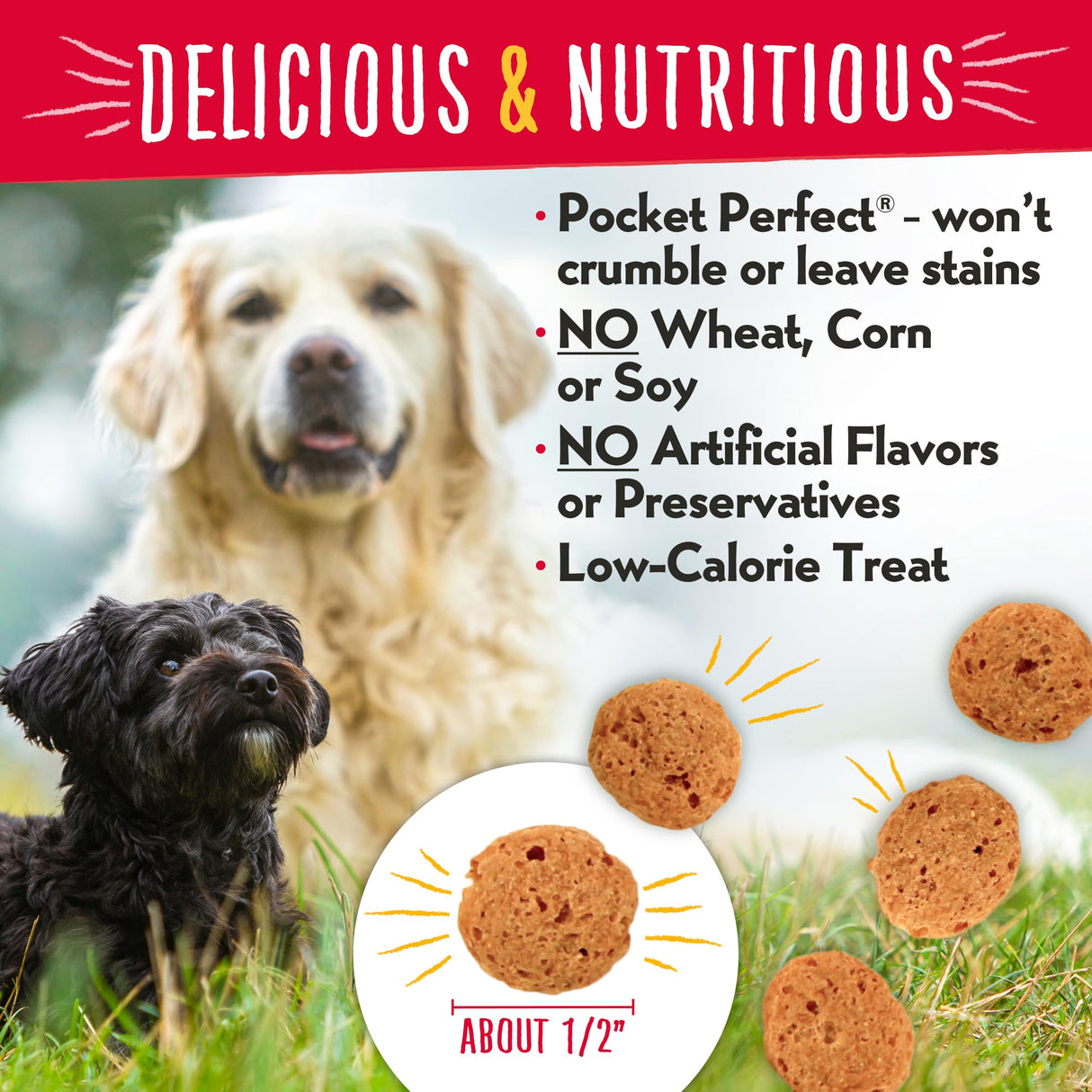 Charlee Bear Dogs Training Treat and Snack, Crunchy Low Calorie Grain Free Dog Treats, Made in USA, Best for Small and Medium Breeds, Great for Puppy Training Treats, 3 Flavor Variety Pack, 8oz Each
