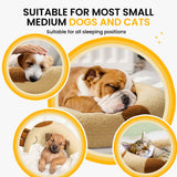 HiPetpy Dog Pillow - Soft Neck Pillow for Dogs, Washable Dog Calming Pillows for Better Sleep, Reduces Anxiety, Gift for Medium/Large Dogs and Cats (Yellow)