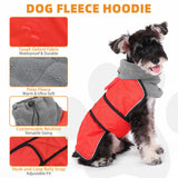 KOOLTAIL Dog Snow Jacket Winter Coat for Small Medium Dogs, Waterproof&Windproof Puppy Jacket with Fleece Lining and High Collar for Cold Weather, Warm Pet Snowsuit Vest Clothes with Leash Hole, Red S