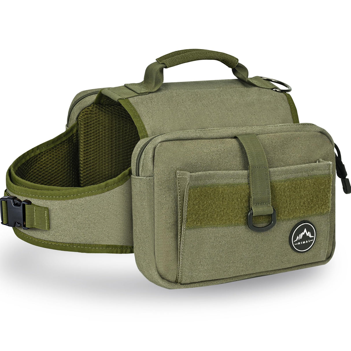 Himal Outdoors Dog Backpack & Saddle Bag, Tactical Hiking Backpack for Large Dogs with Side Pockets & Adjustable Strap
