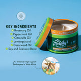 Murphy's Naturals Mini Mosquito Repellent Candle 9-Pack | 3.5oz Candles | Made with Plant-Based Essential Oils and a Soy/Beeswax Blend | 14 Hour Burn Time Per Candle