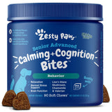 Zesty Paws Senior Advanced Calming & Cognition Soft Chews for Dogs - Supplements for Dog Brain Health & Nervous System Support + Calming & Relaxation -with Ashwagandha, DHA & Melatonin