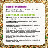 LEACH GRAIN & MILLING CO. Parakeet Food Plus, 5lbs Premium Parakeet Bird Food, Nutrient-Rich Blend, No Waste Bird Seed for Outside Feeders, Birdseed with Vitamins & Minerals, Supports Energy & Growth