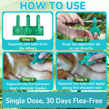 Flea and Tick Prevention for Small Dogs, 6-Month Supply Dog Flea and Tick Treatment Drops, Topical Fast-Acting Dog Flea Treatment for Small Dogs Up to 5 to 22 lbs