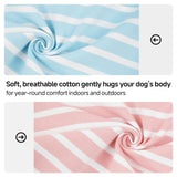 QBLEEV 2 Pack Dog Shirt, Soft Cotton Dog T Shirt for Small Medium Large Dogs, Sleeveless Stretchy Tee Vest for Summer, Breathable Lightweight Pet Tank Top Tshirts for Indoor Play, Outdoor Walks