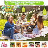 Fly Traps Outdoor Hanging, New Upgrade Reusable Fly Trap Fly Killer Outdoor with Fly Bait, Non-Toxic Fly Repellent Deterrent Fly Insect Catcher Ranch Fly Trap for Outdoor Hanging - Green (1 Pack)