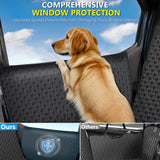 DIAMOOKY Truck Back Seat Extender for Dogs, Upgraded Waterproof Pet Seat Cover with Door Protection, Hard Bottom, Holds 420lbs, Dog Hammock for F150/Silverado 1500/GMC Sierra 1500/RAM 1500/Titan