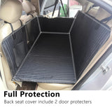 YMETECH Back Seat Extender for Dogs, Dog Car Seat Cover, Back Seat Bridge Gap Filler, Non-Inflatable Car Camping Mattress Bed, Dog Hammock for Truck SUV (Black)