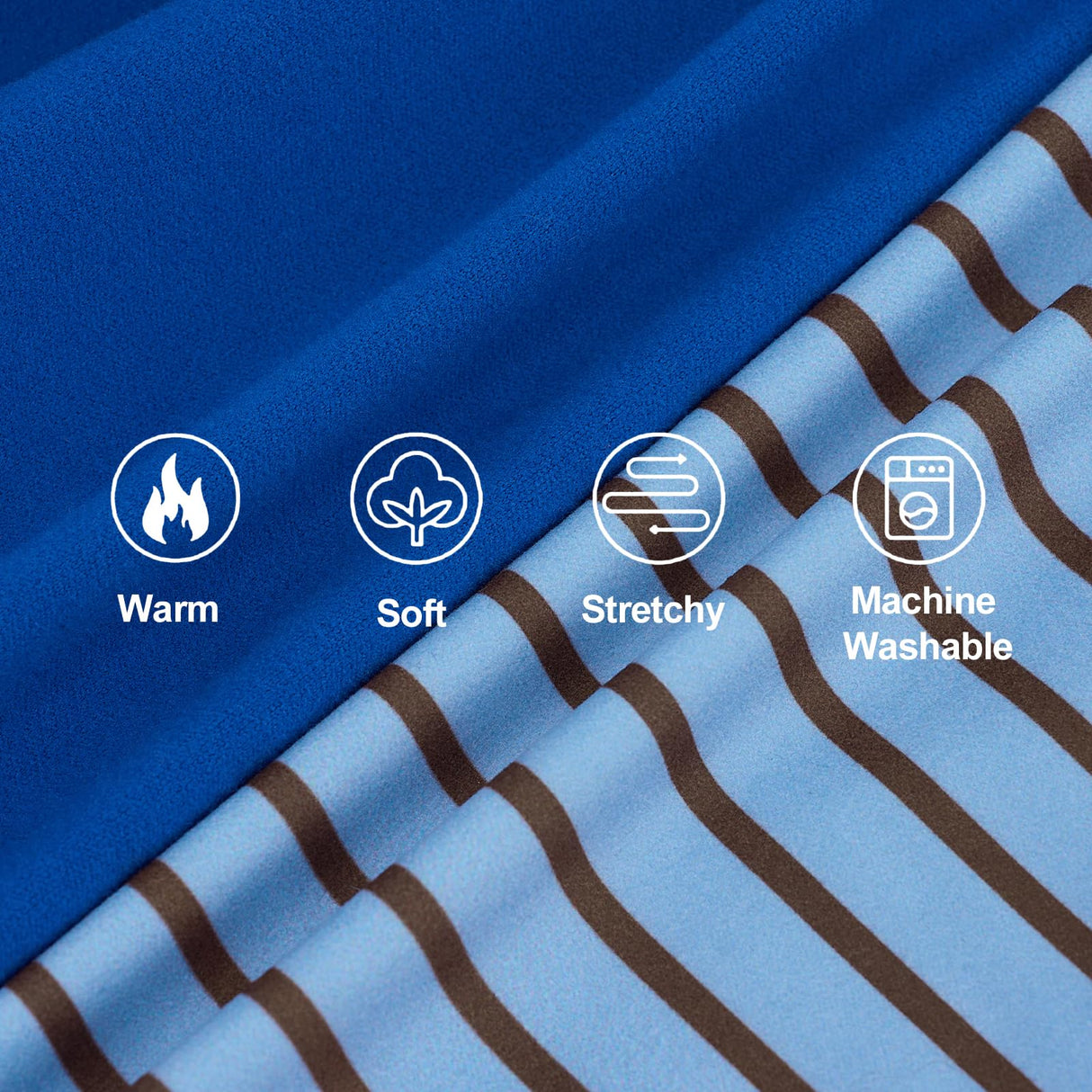 XPUDAC 4 Pack Dog Sweaters Comfy Dog Clothes with Sleeves Puppy Shirts Pullover Pet Sweatshirt for Small Medium Large Dogs Boy Girl Doggy Outfits Cat Apparel, Blue, M