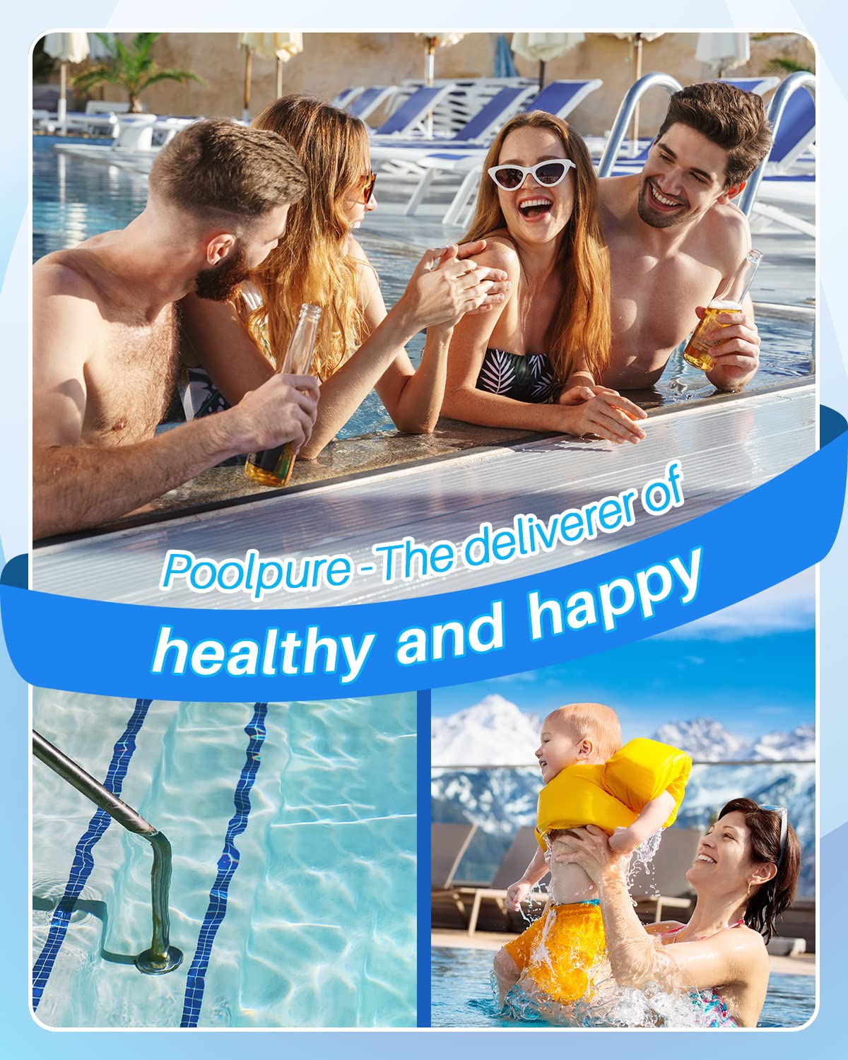 POOLPURE PLFPJANCS150 Pool Filter Replaces Jandy CS150, CCX1500RE, CC1500RE, X-Stream 150, R0462300, PJANCS150, Ultral-B3, Unicel C-8414, C-8317, Filbur FC-0822, FC-1287, Hayward C1502 1 Pack