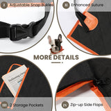 NESTROAD SUV Cargo Liner for Dogs, Waterproof Dog Cargo Cover for SUVs,Sedans,Vans,Nonslip Dog Seat Cover with Bumper Flap Protector,Universal Fit,Black,Standard