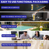 Fly Stick Sticky Fly Traps for Indoors Outdoor 6pk. Non-Toxic Super Sticky Hanging Flies Catcher Paper Tape Strips for Home. Catches All Bugs and gnats. Indoor Outdoor House Flying Insect Trap.
