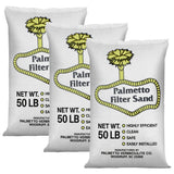 Palmetto 3 Pack Pool Filter Sand, Clean and Clear Water, Natural Sand for Residential and Commercial Pool Sand Filter Pumps, 50 Pound