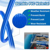 2 IN x 110FT Pool Backwash Hose Heavy Duty Drain Discharge Double PVC Layflat Hose with 2 Clamps, Weatherproof Burst Resistant for Water Transfer, Sump Pump, Pool Filter, Pool Drain (33.6M, Blue)