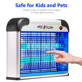 Pest Killer Bug Zapper, Powerful 20W 2800V Electric Mosquito Insect Zapper Indoor Plug-in, Fly Trap Mosquito Killer Repellent UV Light Lamp, Home Pest Control Gnat Moth Catcher Eliminator Eradicator