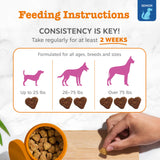 Zesty Paws Mobility Bites Joint Supplement for Dogs - Soft Chews with Glucosamine for Dogs, Chondroitin, & MSM + Vitamins C and E - Adv Chicken - 90 Count