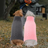 Preferhouse Large Dog Sweaters, Pet Sweaters for Large Dogs, Pets Sweatshirt Apparel Turtleneck Pullover Winter Pitbull, Samoyed (Darkgrey, L